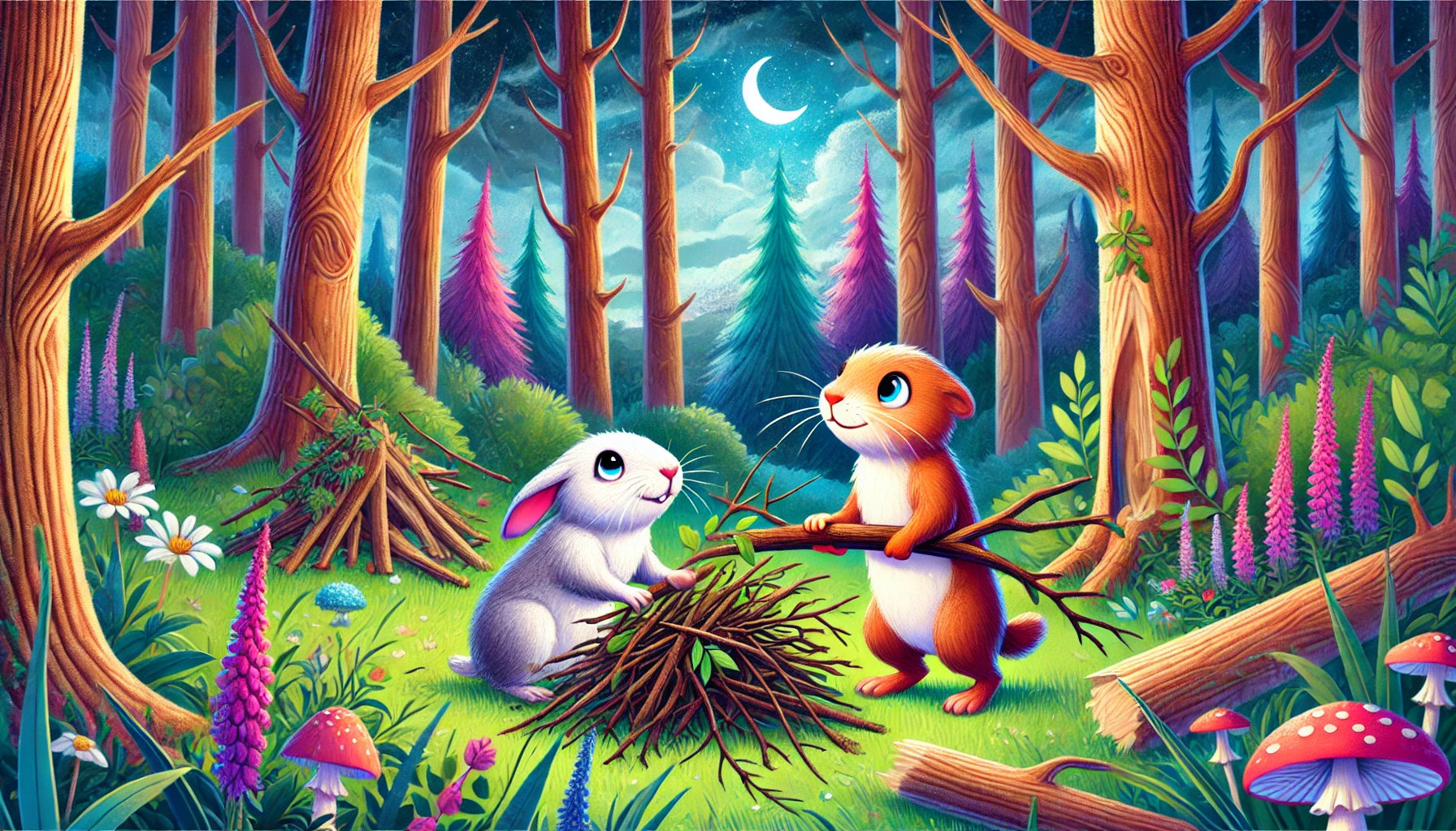 Léo et Mia : Une Leçon d’Amitié et de Coopération dans une Forêt Magique – Par web3initiative